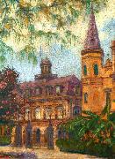William Woodward Old Cabildo and Gateway to Jackson Square Spain oil painting artist
